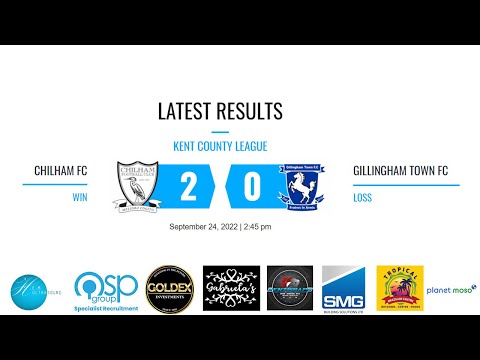Chilham 2 x 0 Gillingham Town FC