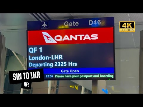 QANTAS A380 QF1 Economy Class - Singapore to London, Amazing Flight With A Sad Ending (OCT 25) (4K)