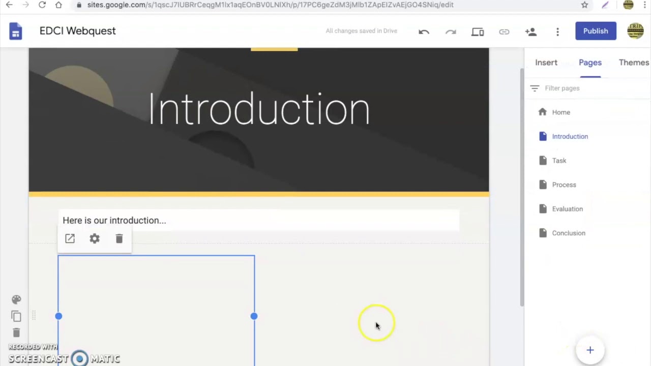 Webquest & Google Sites Tutorial