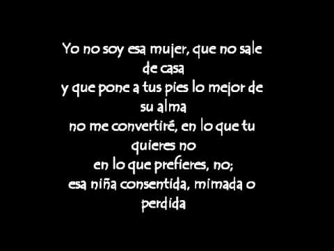 Yo No Soy Esa Mujer Paulina Rubio Lyrics / Letra