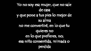 Yo No Soy Esa Mujer Paulina Rubio Lyrics / Letra