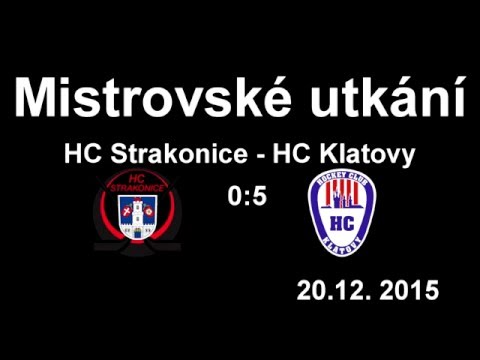 Mistrovské utkání: HC Strakonice - HC Klatovy