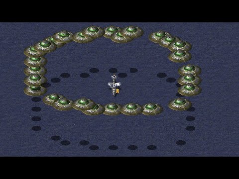Aegis surrounded by Disks🎮how many can he kill? - Red Alert 2