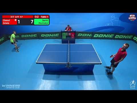 09:00 Oleksii Zaiets 0 - 3 Serhii Zavinskyi West 1 WIN CUP 04.12.2022 | TABLE TENNIS WINCUP