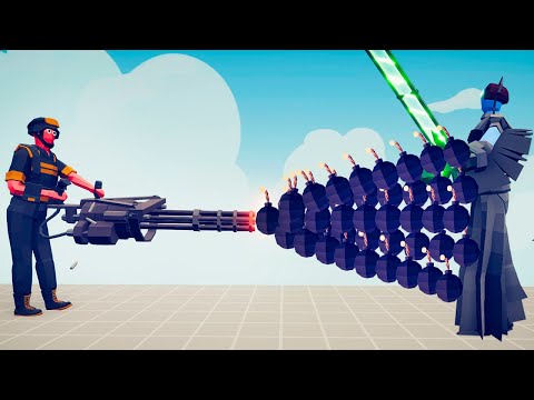 BOMB CANNON MINIGUN vs EVERY FACTION | TABS Totally Accurate Battle Simulator
