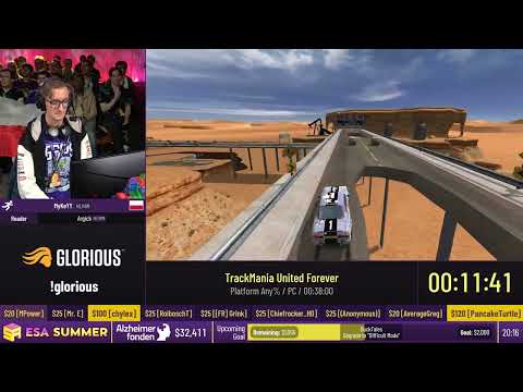TrackMania United Forever [Platform Any%] by MyKeYY - #ESASummer23