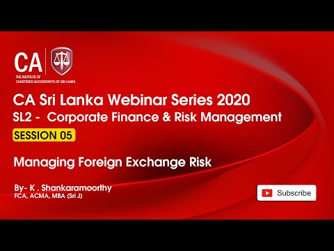 SL2  Managing Foreign Exchange Risk / 7 Sep 2020 Session 5