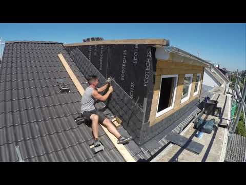 Dachdecker - Gaubenwange verschiefern Timelapse