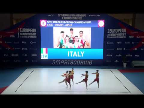 Senior Group Italy 🇮🇹 🥇| 14th European Championship 2025 #aerobicgymnastics #ech2025 #trendingvideo