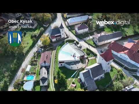 Obec Kysak - letecké zábery október 2022