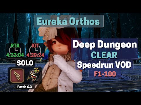 Machinist (MCH) Solo Eureka Orthos (EO) 1-100 Speedrun Clear in 4h22m04s (2023-04-09)