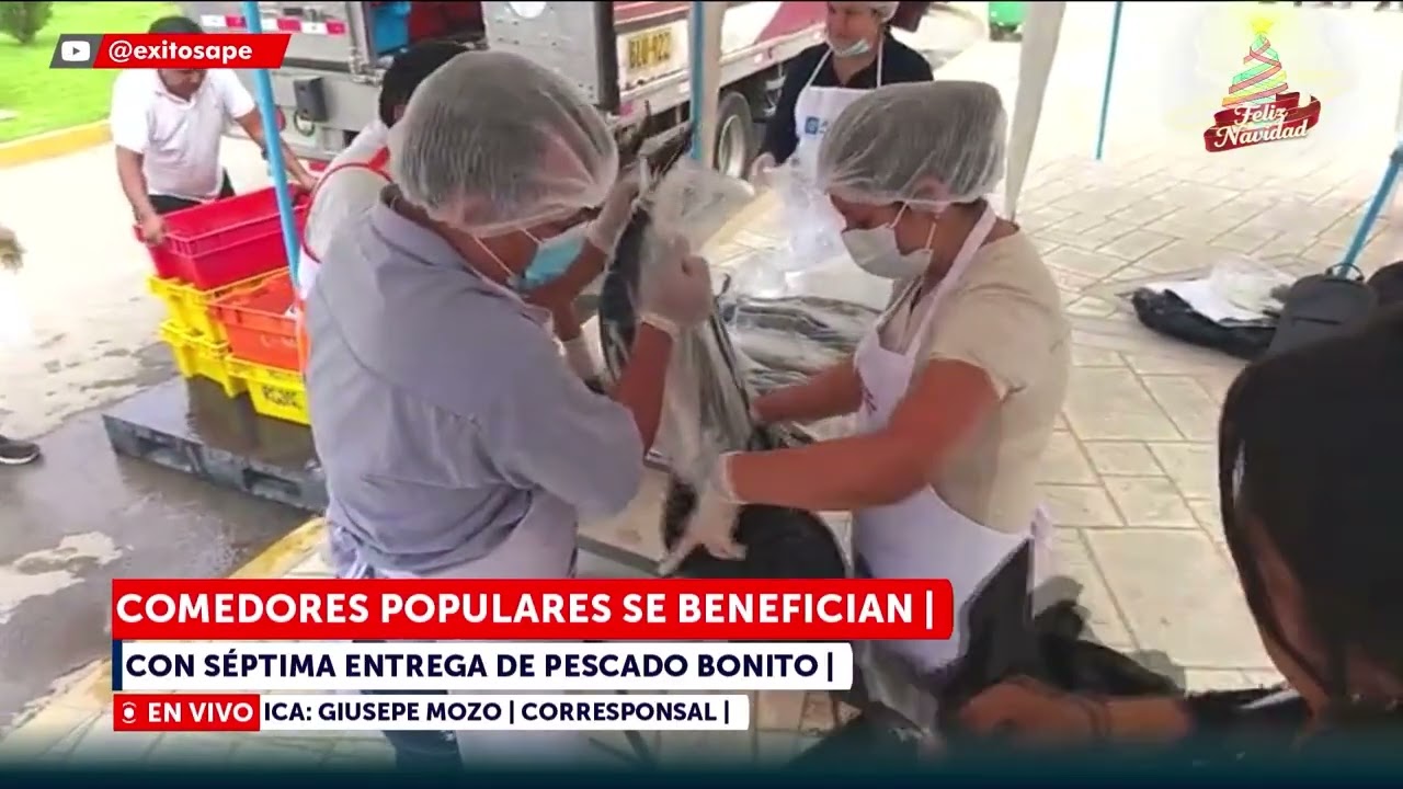 🔴🔵 Comedores populares se benefician con séptima entrega de pescado bonito