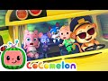 Wheels On The Monkey Bus Animal Sounds With Friends NEW CoComelon Animal Time