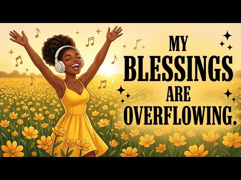 Your Blessings Are Overflowing ✨ Morning Afrobeat Affirmations for Abundance & Overflow