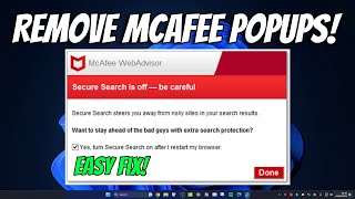 How to Remove McAfee Pop ups | Get Rid of McAfee from PC | Fake McAfee Popups | Delete Adware McAfee