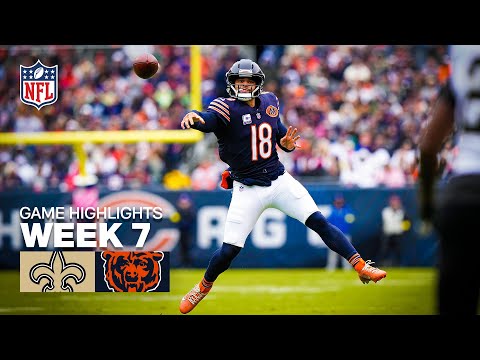 New Orleans Saints vs Chicago Bears Game Highlights | 2025 NFL Season Week 7