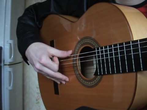 Flamenco guitar rumba technique