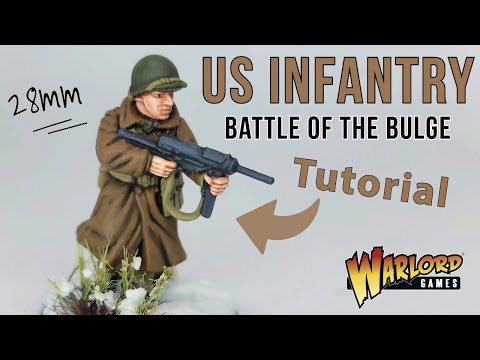 Bolt Action Winter U.S GI Infantry | Painting Tutorial | 28mm WW2 |