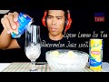ASMR Drinking Lipton Lemon Ice Tea Ice Cereals Chabaa Watermelon Juice EP 145 I BoonTube