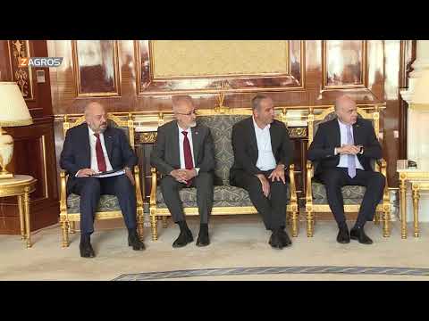 شاهد بالفيديو.. رئيس إقليم كوردستان #نيجيرفان_بارزاني يستقبل وزير التجارة التركي محمد موش في أربيل