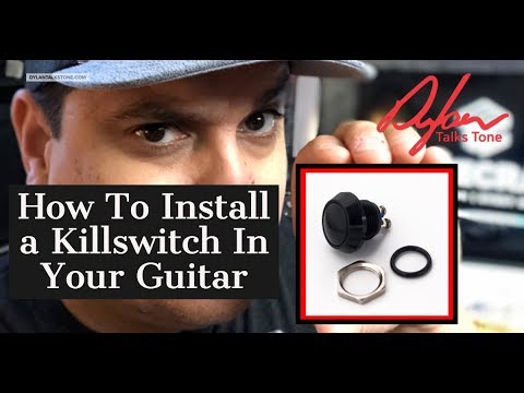 Guitar KillSwitch Cutoff BLACK Momentary Push Button 10MM Flush Mount 4.1mm with 14" 22Ga S/wire Kit image 14