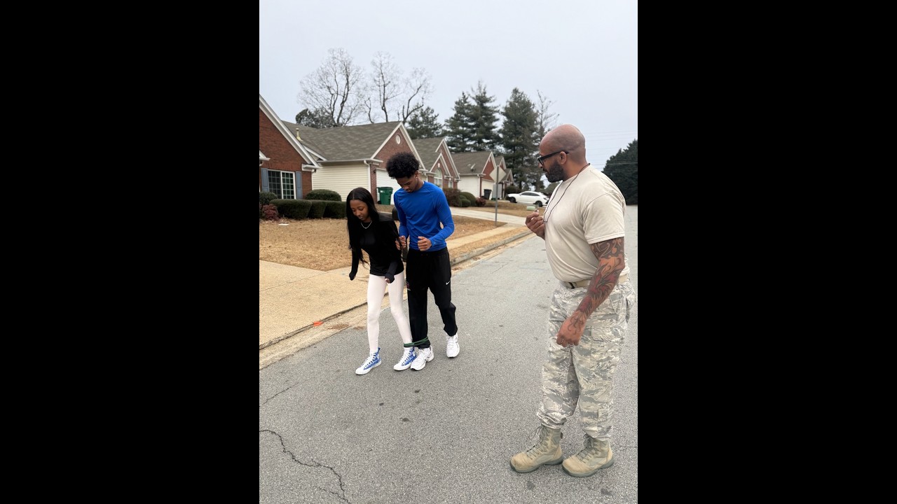 TEAMBUILDING! Larry ties Brooke and Isaiah’s legs together and makes them run