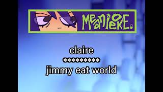 Jimmy Eat World - Claire (Karaoke)