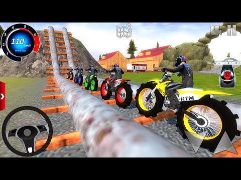 Juego De Motos - Motocross Dirt Bike Racing Tracks Simulator 3D #5 - Offroad Outlaws Gameplay [FHD]