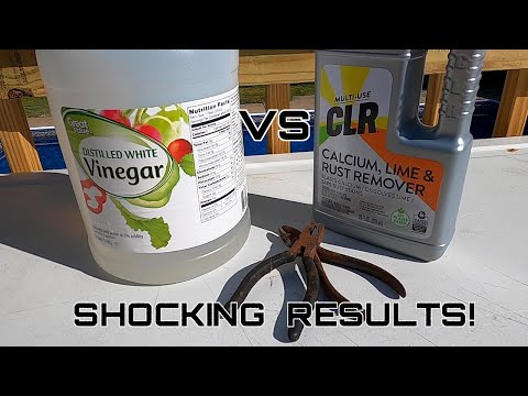Rust Removal  Vinegar VS  CLR **SHOCKING RESULTS**