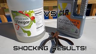 Rust Removal  Vinegar VS  CLR **SHOCKING RESULTS**