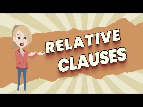 Relative Clauses and Relative Pronouns for kids