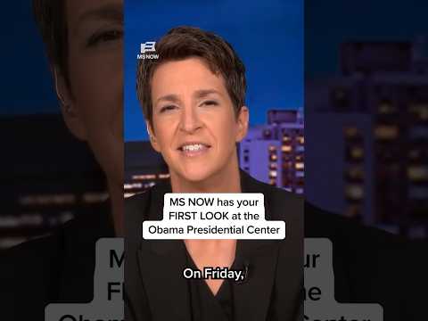 MS NOW has your FIRST LOOK at the Obama Presidential Center