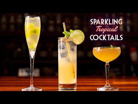3 Sparkling Tropical Cocktails for the New Year