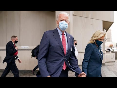 جو بايدن يدلي بصوته في ويلمينغتون قبل موعد الانتخابات الرئاسية الأمريكية…