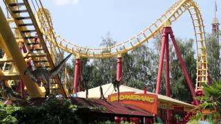 preview picture of video 'Boomerang coaster at Freizeit-Land Geiselwind in Germany'