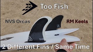 Firewire Too Fish Surfboard Review part 2 Surfing the Too Fish with 2 different fins