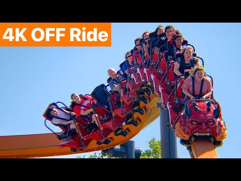 Off-ride footage of a Jersey Devil Coaster train