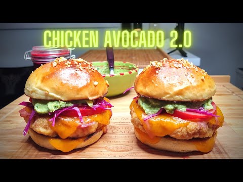 Recette burger avocat poulet
