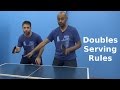 Doubles Serving Rules | Table Tennis | PingSkills