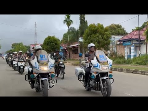 POLRES KUTAI BARAT LAKSANAKAN APEL GELAR PASUKAN OPERASI MANTAP PRAJA MAHAKAM 2024
