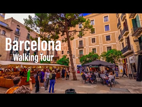 Barcelona 4K Walking Tour: Sagrada Família, Gothic Quarter & Park Güell (1 Hour)