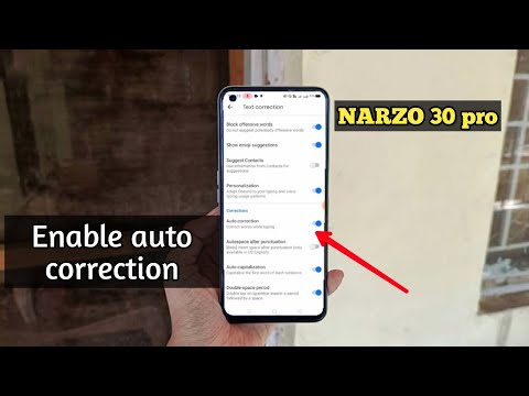 auto correction off in realme narzo 30 pro me kaise auto correction on off karen google bord