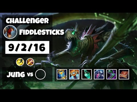 Fiddlesticks vs Lee Sin NA Challenger JUNGLE (9/2/16) - v11.24