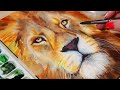 Watercolor Lion Tutorial Step By Step