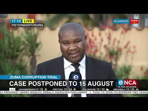 Jacob Zuma Case postponed to 15 August