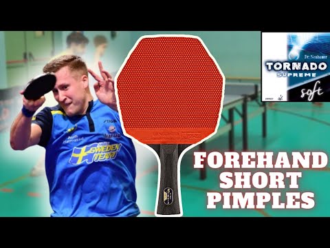 Forehand Pips - Stiga Cybershape | Falck style | Dr. Neubauer Tornado Supreme Soft