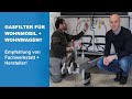 Installing a gas filter in a caravan or motor Caravan