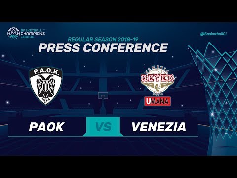 PAOK v Umana Reyer Venezia - Press Conference - Basketball Champions League