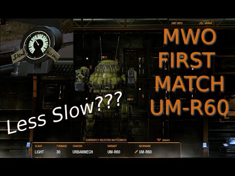 Mechwarrior Online Urbanmech Gameplay UM-R60