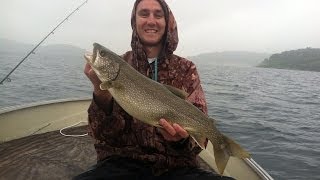 preview picture of video 'Round Valley Reservoir  Lake Trout Fishing-play in HD'